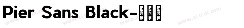 Pier Sans Black字体转换